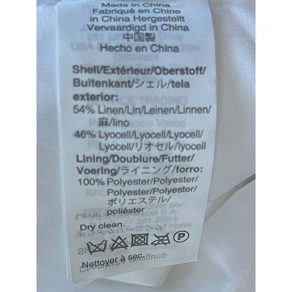 J. Crew White Linen Sleeveless Fitted A Line Midi Dress  Women's Size 4 - Picture 6 of 11